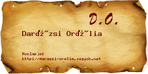 Darázsi Orália névjegykártya